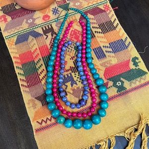 Vintage Bundle of Three Beaded Necklaces